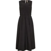 soyaconcept Midikleid – ärmelloses Sommerkleid mit gerafftem Mieder