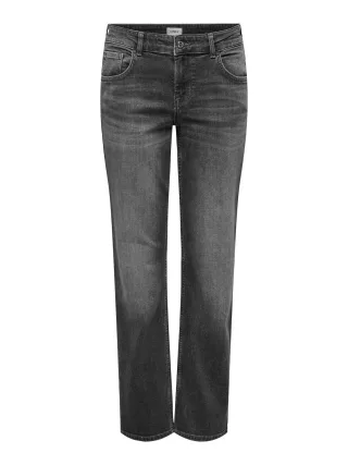 ONLY - ONLLOPEZ LOW WAIST STRAIGHT DNM grey denim - Gr. - 32