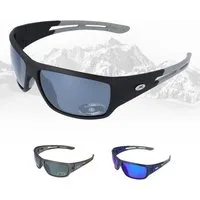 Gamswild Skibrille UV400 Sonnenbrille Fahrradbrille extra breite Bügel Damen, Herren Modell WS7127 in schwarz, grau, blau