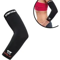 Gymform® Ellenbogenbandage Copper Line - Elbow Sleeve (Spar-Set 1er oder 2er Pack, 1-tlg., in 4 Größen - S, M, L, XL), Ellenbogenstütze - Kompressions Bandage aus Kupferfasern, atmungsaktiv