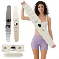 ibettertec Massagegerät Elektrisch Bauchtrainer,Taillenmassagegerät,Muskelstimulator,7 Modi, für Herren und Damen zum Muskelaufbau, für Bauch, Taille, Hände und Beine,3 Temperaturre-gelungen, Bauchstimulator,Reizstrom Fitnessgerät,16 Intensitäten