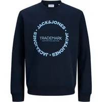 Jack & Jones Sweatshirt JJBENSON SWEAT CREW NECK Materialmix, regular fit