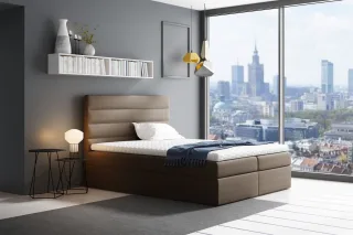 Boxspringbett Schlafzimmerbett LUCA 120x200cm Schokoladenbraun