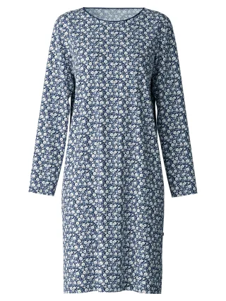 CALIDA - DAMEN Nachthemd peacoat blue - Gr. - L