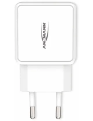 ANSMANN USB-Ladegerät HomeCharger HC218PD, 5 - 12V, 3000 mA, weiß