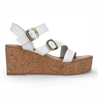 Blowfish Malibu Damen weiße Keilriemen-Espadrille-Absatzsandalen – Ali