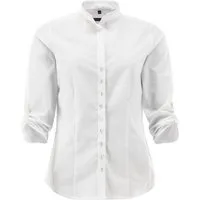 Orbis Textil GmbH & Co. KG Trachtenbluse Trachtenbluse - DANIELA - weiß/mittelrot, weiß/natur