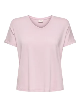 JDY - JDYSISSY S/S V-NECK TOP JRS NOOS Fragrant Lilac - Gr. - XL