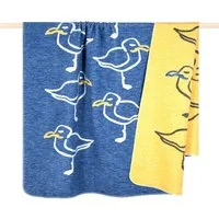 Wohndecke SEAGULL, PAD, Made in Europe, Wendefunktion, Motiv Möwen, 150x200 cm