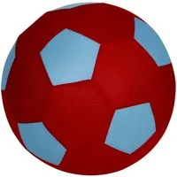 BURI Softball XXL-Spielball 50cm groß aufblasbar Spielen Outdoor, verschiedene Farbe