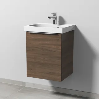 Sanipa 3way Waschtischunterbau zu Geberit Acanto Waschtisch mit 1 Tür, Eiche-Arizona UM41380