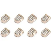 ELANOX Schnürsenkel 4 Stück für 2 Paar Schuhe elastische Schnürsenkel mit Clips, inkl. Enden (Clips) - 8 St. in silber