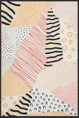 Teppich Patchwork 10114 | Größe: 80 cm x 120 cm