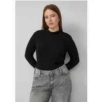QS Langarmshirt T-Shirt Geripptes Langarmshirt