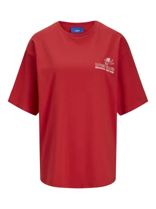 JJXX - JXVALENTINE LOOSE SS TEE JRS racing red - Gr. - L