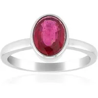 Cavill Solitärring Madagaskar Rubin plattiert Silber Ring (1-tlg)