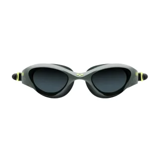 Arena - "The One" Schwimmbrille für Herren/Damen Unisex (Rauch-Grau/Grün/Schwarz)