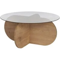 Skye Decor Couchtisch Aeris, Modernes Design Gehärtete Glasplatte Pflegeleichte Oberfläche