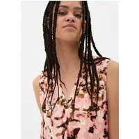 QS Blusentop Bluse Viskosebluse mit Raffung