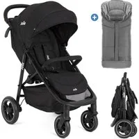 Joie Kinder-Buggy Litetrax - Shale, Sportwagen mit Fußsack, Liegefunktion & Einhand-Faltung bis 22 kg