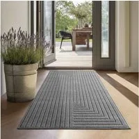 SIMPEX24 Outdoorteppich Skandinavischer 3D Design, Läufer, Höhe: 5 mm, Outdoor Teppich Wetterfest Modern Wohnzimmer Küchen Terrasse Balkon