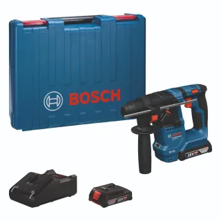 Bosch Akku-Bohrhammer mit SDS plus GBH 18V-18, 2 x Akku GBA 18V 2.0Ah,Handwerkerkoffer - 0611927001