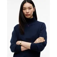 Tommy Jeans Sweatkleid TJW ESS TURTLENECK SWEATER DRESS Baumwolle