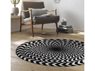 Circle of Illusion wash + dry Matte rund | Größe: 115x115cm