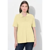 Ulla Popken Poloshirt Poloshirt längere Knopfleiste Polokragen Halbarm
