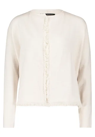 Betty Barclay - Casual-Strickjacke light beige melange - Gr. - 42