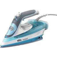 Braun Dampfbügeleisen TexStyle 5 SI 5006 BL - 2.600 W, 180 g Dampfstoß, 300 ml Wassertank, 2600 W, 50 g Dampfmenge, SuperCeramic Bügelsohle, offenes Griffdesign