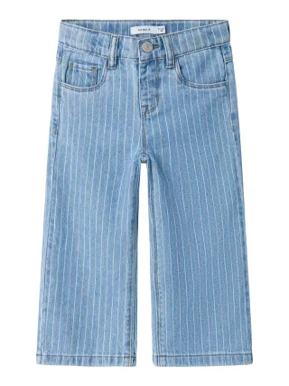 NAME IT - NMFROSE WIDE STRIPE JEANS 4008-NM D light blue denim - Gr. - 98