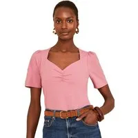 Love & Roses Kurzarmbluse Love & Roses Kurzärmelige Sweetheart-Shirts, 2 Stk (1-tlg)