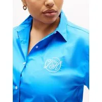 Tommy Hilfiger Curve Hemdbluse CRV COTTON EASY SHIRT in großen Größen, Baumwolle