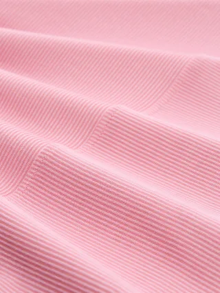 Denim Tom Tailor - Loose Fit Langarmshirt mit Raffärmeln small tonal blush rose stripe - Gr. - L