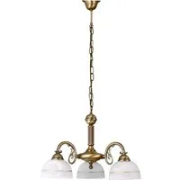 Rabalux Kronleuchter "Flossi" 3-flammig, Metall, weiß, rund, E27, ø540mm