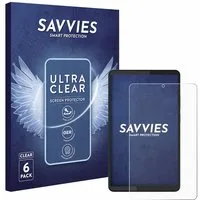 Savvies Displayschutzfolie Schutzfolie für Lenovo Tab One 8.7", 6 Stück, Displayschutz Schutz Folie Klar Transparent