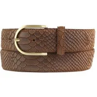 BELTINGER Ledergürtel Damen-Gürtel mit Pythonprägung 4 cm - Leder-Gürtel für Damen 40mm Schl (1-St)