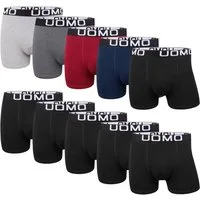 L&K Boxershorts 1116 (10er-Pack) Herren Boxershorts aus Baumwolle verschienden Farben