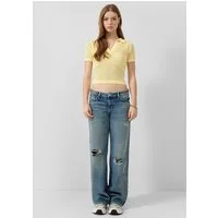 QS Weite Jeans Jeans-Hose CATIE Jeans Catie / Slim Fit / Mid Rise / Wide Leg