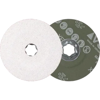 PFERD TOOLS COMBICLICK Keramikkorn Fiberscheibe für weiche NE Metalle - 64194008