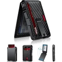 Forrlite Geldbörse Geldbeutel Herren Slim Wallet mit RFID-Schutz (Premium Leder Portemonnaie Herren mit Münzfach, Tragbar und, Langlebig Brieftasche Herren), Mini Kreditkartenetui Kartenetui Männer), Vatertags- und Muttertagsgeschenke