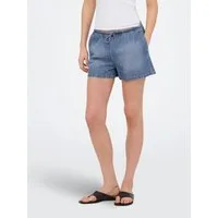 ONLY Jeansshorts ONLARIA (1-tlg) Drapiert/gerafft