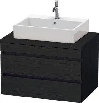 Duravit DuraStyle Konsolenwaschtischunterbau wandhängend Eiche Schwarz Matt 800x548x512 mm - DS53170 DS531701616