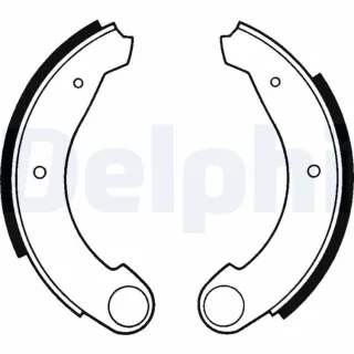 Delphi Bremsbacken hinten Citroen 2 Ami Dyane Mehari LS1159