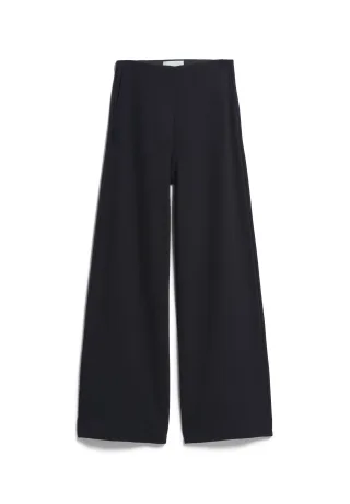 Armedangels - BASIC JERSEY WIDE LEG PANT black - Gr. - M