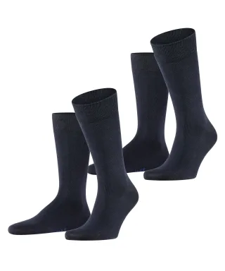 FALKE - FALKE Happy 2-Pack Herren dark navy - Gr. - 44.5