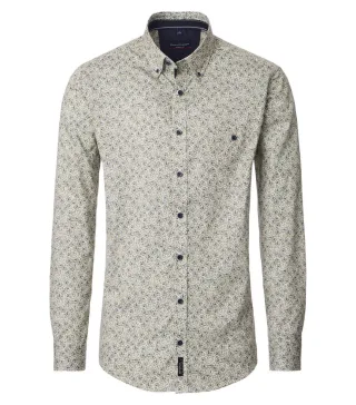 CASAMODA - Casual Fit: Freizeithemd grün - Gr. - S