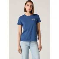 Levi's® Rundhalsshirt THE PERFECT TEE mit Logo im Metallic-Holo Print