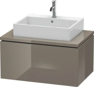 Duravit L-Cube Konsolenwaschtischunterbau wandhängend Flanell Grau Hochglanz 820x547x400 mm - LC5812 LC581208989